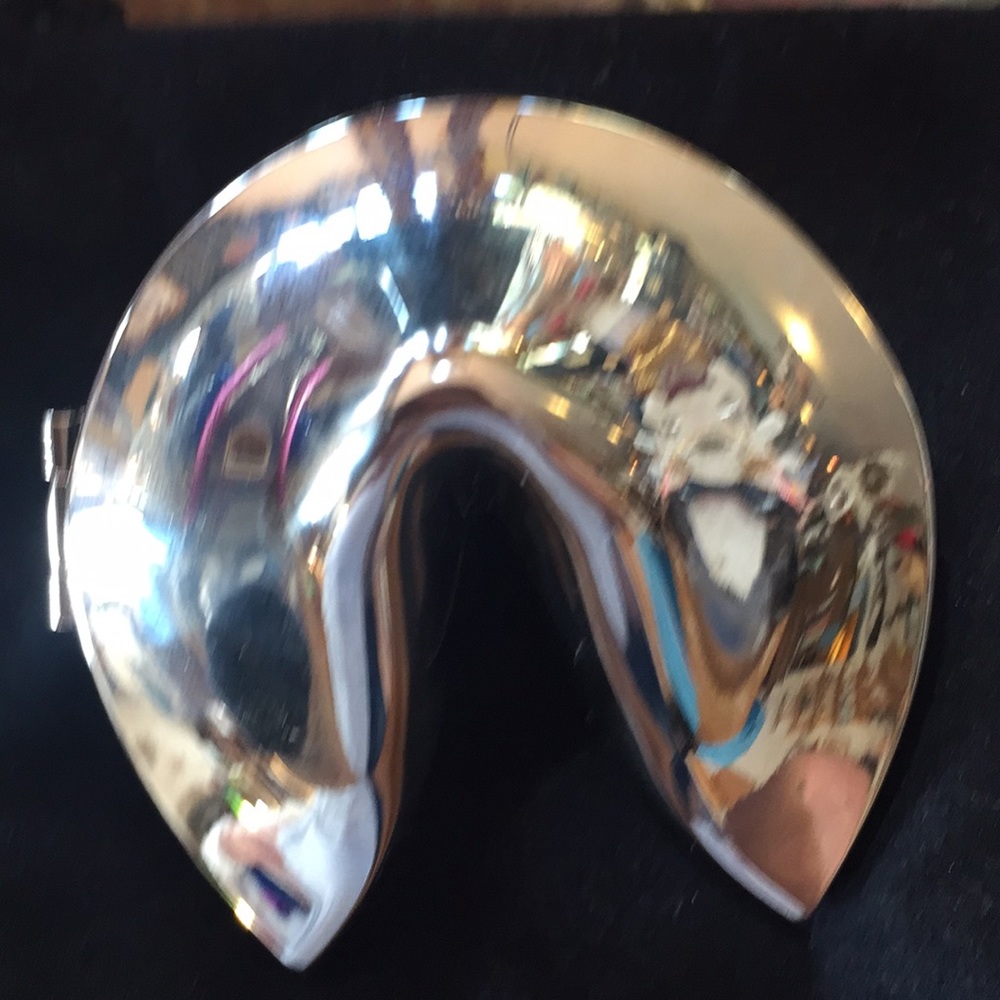 Silver plated fortune cookie